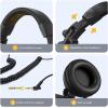 imageMAONO 50MM Drivers Pro Studio Monitor Headphones MH501 Over Ear Closed Back NonDetachable Wired Headset with 35mm635mm Jack for Guitar Amp Recording DJ Mixing Piano Music Production PodcastBlack