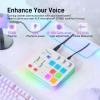 imageMAONO Gaming Audio Mixer Audio Interface with Propreamp RGB Bluetooth 48V Phantom Power for Live Streaming Podcasting Content Create Gaming MaonoCaster G1 NEO WhiteWhite