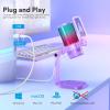 imageMAONO Gaming Microphone with Noise Cancellation USB Condenser Mic for Streaming Podcast Twitch YouTube Discord PC Desktop Computer Mic for PS5 GamerWave DGM20 PinkPurple