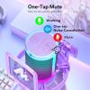 imageMAONO Gaming Microphone with Noise Cancellation USB Condenser Mic for Streaming Podcast Twitch YouTube Discord PC Desktop Computer Mic for PS5 GamerWave DGM20 PinkPurple