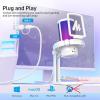 imageMAONO Gaming Microphone with Noise Cancellation USB Condenser Mic for Streaming Podcast Twitch YouTube Discord PC Desktop Computer Mic for PS5 GamerWave DGM20 PinkWhite