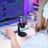 imageMAONO Gaming Microphone with Noise Cancellation USB Condenser Mic for Streaming Podcast Twitch YouTube Discord PC Desktop Computer Mic for PS5 GamerWave DGM20 PinkBlack
