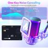 imageMAONO Gaming USB Microphone Noise Cancellation Condenser Mic with Mute Gain Monitoring Boom Arm Mic for Streaming Podcast Twitch YouTube Discord PC Computer PS4 PS5 Mac GamerWave DGM20SPurple