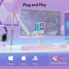 imageMAONO Gaming USB Microphone Noise Cancellation Condenser Mic with Mute Gain Monitoring Boom Arm Mic for Streaming Podcast Twitch YouTube Discord PC Computer PS4 PS5 Mac GamerWave DGM20SWhite