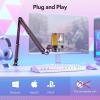 imageMAONO Gaming USB Microphone Noise Cancellation Condenser Mic with Mute Gain Monitoring Boom Arm Mic for Streaming Podcast Twitch YouTube Discord PC Computer PS4 PS5 Mac GamerWave DGM20SGrey