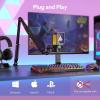 imageMAONO Gaming USB Microphone Noise Cancellation Condenser Mic with Mute Gain Monitoring Boom Arm Mic for Streaming Podcast Twitch YouTube Discord PC Computer PS4 PS5 Mac GamerWave DGM20SBlack