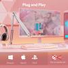 imageMAONO Gaming USB Microphone Noise Cancellation Condenser Mic with Mute Gain Monitoring Boom Arm Mic for Streaming Podcast Twitch YouTube Discord PC Computer PS4 PS5 Mac GamerWave DGM20SPink