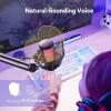 imageMAONO Gaming USB Microphone Noise Cancellation Condenser Mic with Mute Gain Monitoring Boom Arm Mic for Streaming Podcast Twitch YouTube Discord PC Computer PS4 PS5 Mac GamerWave DGM20SBlack