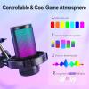 imageMAONO Gaming USB Microphone Noise Cancellation Condenser Mic with Mute Gain Monitoring Boom Arm Mic for Streaming Podcast Twitch YouTube Discord PC Computer PS4 PS5 Mac GamerWave DGM20SBlack