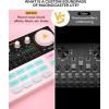 imageMAONO MaonoCaster Lite AUAM200S1 AllinOne Podcast Equipment Set with 35mm Microphone for Live Streaming Podcast Recording PC SmartphoneAUAM200S1 Pink