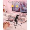 imageMAONO MaonoCaster Lite AUAM200S1 AllinOne Podcast Equipment Set with 35mm Microphone for Live Streaming Podcast Recording PC SmartphoneAUAM200S1 Pink