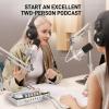 imageMAONO Podcast Equipment Bundle Audio Interface mixer with Dual XLR Input for Podcast Streaming  MaonoCaster E2 Gen2E2 GEN2 White