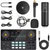 imageMAONO Podcast Equipment Bundle MaonoCaster Lite Audio Interface AllinOne Podcast Production Studio with 25mm Large Diaphragm Microphone for Live Streaming Recording PC DJ AUAM200S4 Black