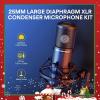 imageMAONO Podcast Equipment Bundle MaonoCaster Lite Audio Interface AllinOne Podcast Production Studio with 25mm Large Diaphragm Microphone for Live Streaming Recording PC DJ AUAM200S4 Black