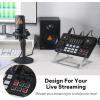 imageMAONO Podcast Equipment Bundle with Audio Interface and XLR Condenser Microphone MaonoCaster with 48V Phantom Power Bluetooth for Podcast Streaming Voice Over Youtube PC Guitar AME2AAME2