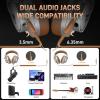 imageMAONO Professional Studio Monitor ampamp Mixing DJ Headphones  Over Ear Closed Back Stereo Wired Headphones for Guitar AMP Podcast Recording Streaming PC Music Production Keyboard MH700 SilverSilver
