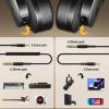 imageMAONO Professional Studio Monitor ampamp Mixing DJ Headphones  Over Ear Closed Back Stereo Wired Headphones for Guitar AMP Podcast Recording Streaming PC Music Production Keyboard MH700 SilverBlack