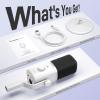 imageMAONO USBXLR Dynamic Microphone for Gaming StreamingComputer PC Microphone with SoftwareRGB Mute Button 48kHz24bit Podcasting Desktop Mic for YouTube Video Recording PD100XWhite