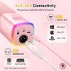 imageMAONO USBXLR Dynamic Microphone for Gaming StreamingComputer PC Microphone with SoftwareRGB Mute Button 48kHz24bit Podcasting Desktop Mic for YouTube Video Recording PD100XPink