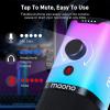 imageMAONO USBXLR Dynamic Microphone for Gaming StreamingComputer PC Microphone with SoftwareRGB Mute Button 48kHz24bit Podcasting Desktop Mic for YouTube Video Recording PD100XRGB