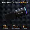 imageMAONO USBXLR Dynamic Microphone for Gaming StreamingComputer PC Microphone with SoftwareRGB Mute Button 48kHz24bit Podcasting Desktop Mic for YouTube Video Recording PD100XBlack