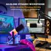 imageMAONO USBXLR Dynamic Microphone for Gaming StreamingComputer PC Microphone with SoftwareRGB Mute Button 48kHz24bit Podcasting Desktop Mic for YouTube Video Recording PD100XRGB