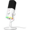 imageMAONO USBXLR Dynamic Microphone for Gaming StreamingComputer PC Microphone with SoftwareRGB Mute Button 48kHz24bit Podcasting Desktop Mic for YouTube Video Recording PD100XWhite