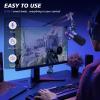 imageMAONO XLRUSB Dynamic Microphone Kit RGB Gaming Mic with Software Mute Gain Knob Volume Control Boom Arm for Streaming Podcasting VoiceOver RecordingPD200XS PinkBlack