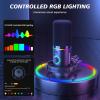 imageMAONO XLRUSB Dynamic Microphone Kit RGB Gaming Mic with Software Mute Gain Knob Volume Control Boom Arm for Streaming Podcasting VoiceOver RecordingPD200XS PinkBlack