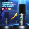imageMAONO XLRUSB Dynamic Microphone RGB Gaming Mic with Software Mute Gain Knob Volume Control and Headphone Jack for Streaming Podcasting RecordingPD200X BlackBlack