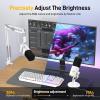 imageMAONO XLRUSB Gaming Microphone Kit Dynamic PC Mic for Streaming Podcasting Software Support Mute Button Gain Control RGB Computer Mic with Boom Arm Stand for Recording PS4PS5 PD100XS BlackWhite