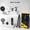 imageUSB Microphone MAONO 192KHZ24Bit Plug ampamp Play PC Computer Podcast Condenser Cardioid Metal Mic Kit with Professional Sound Chipset for Recording Gaming Singing YouTube AUA04Black