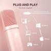 imageUSB Microphone MAONO 192KHZ24Bit Plug ampamp Play PC Computer Podcast Condenser Cardioid Metal Mic Kit with Professional Sound Chipset for Recording Gaming Singing YouTube AUA04Pink
