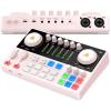 imageMAONO Podcast Equipment Bundle Audio Interface mixer with Dual XLR Input for Podcast Streaming  MaonoCaster E2 Gen2E2 GEN2 Pink