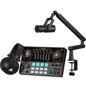 imageMAONO Podcast Equipment Bundle Audio Interface mixer with Dual XLR Input for Podcast Streaming  MaonoCaster E2 Gen2E2 GEN2PD400XBA92MH601
