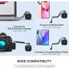 imageMAONO Compact Wireless Lavalier Microphone 24GHz Dual Lapel Mics with Realtime Monitoring Gain Adjustment and Mute for Interview Vlogging Live Streaming Phone Camera WM820 A1