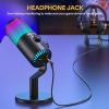 imageMAONO Gaming USB Microphone with Software Metal Programmable RGB Mic for Recording Streaming Podcast PS5 PS4 PC Computer DM30 RGBBlack