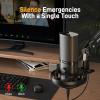 imageMAONO USB Condenser MicrophoneStudio Mic with Shock Mount Boom Arm Software Mute Gain Knob Volume Control for Streaming Recording Singing Podcasting Content Creation AudiobooksPM450