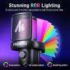 imageMAONO Wireless Gaming Microphone for PC Condenser USB Mic with Software AI Voice Change3Level Noise CancellationCustom RGB for Streaming Recording Podcast PS5 PS4 Twitch YouTube DM40 ProBlackDM40Black