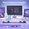 imageMAONO Wireless Gaming Microphone for PC Condenser USB Mic with Software AI Voice Change3Level Noise CancellationCustom RGB for Streaming Recording Podcast PS5 PS4 Twitch YouTube DM40 ProBlackDM40Pro White
