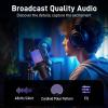 imageMAONO Wireless Gaming Microphone for PC Condenser USB Mic with Software AI Voice Change3Level Noise CancellationCustom RGB for Streaming Recording Podcast PS5 PS4 Twitch YouTube DM40 ProBlackDM40Black