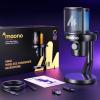imageMAONO Wireless Gaming Microphone for PC Condenser USB Mic with Software AI Voice Change3Level Noise CancellationCustom RGB for Streaming Recording Podcast PS5 PS4 Twitch YouTube DM40 ProBlackDM40Black