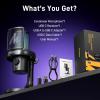 imageMAONO Wireless Gaming Microphone for PC Condenser USB Mic with Software AI Voice Change3Level Noise CancellationCustom RGB for Streaming Recording Podcast PS5 PS4 Twitch YouTube DM40 ProBlackDM40Pro Black
