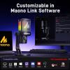 imageMAONO Wireless Gaming Microphone for PC Condenser USB Mic with Software AI Voice Change3Level Noise CancellationCustom RGB for Streaming Recording Podcast PS5 PS4 Twitch YouTube DM40 ProBlackDM40Black
