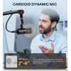 imageMAONO XLR Podcast Dynamic Microphone Cardioid Studio Mic with Boom Arm for Vocal RecordingStreamingGaming Voice Isolation Technology Metal Mic Works for Audio Interface MixerPD100SPD100 XLR Microphone