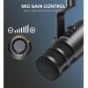 imageMAONO XLR Podcast Dynamic Microphone Cardioid Studio Mic with Boom Arm for Vocal RecordingStreamingGaming Voice Isolation Technology Metal Mic Works for Audio Interface MixerPD100SPD100U USB Microphone