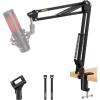 imageMAONO Boom Arm Microphone Stand Adjustable Metal Suspension Mic Boom Arm for Podcast Gaming Streaming Recordingwith Desk Clamp and 38quot to 58quot Screw AdapterMax Load 1KG BA20 BlackBlack