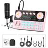 imageMAONO MaonoCaster Lite AUAM200S1 AllinOne Podcast Equipment Set with 35mm Microphone for Live Streaming Podcast Recording PC SmartphoneAUAM200S1 Pink