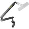 imageMAONO Microphone Boom Arm Heavy Duty Low Profile Mic Arm with Cable Management Channels Desk Mount Clamp Fully Adjustable Mic Stand for Podcast Studio Streaming Heavy Duty Mic ArmLow Profile Mic Arm