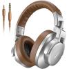 imageMAONO Professional Studio Monitor ampamp Mixing DJ Headphones  Over Ear Closed Back Stereo Wired Headphones for Guitar AMP Podcast Recording Streaming PC Music Production Keyboard MH700 SilverSilver